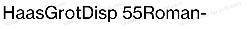 HaasGrotDisp 55Roman字体转换